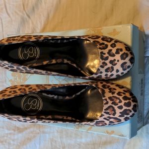 Jessica Simpson leopard heels